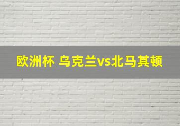 欧洲杯 乌克兰vs北马其顿